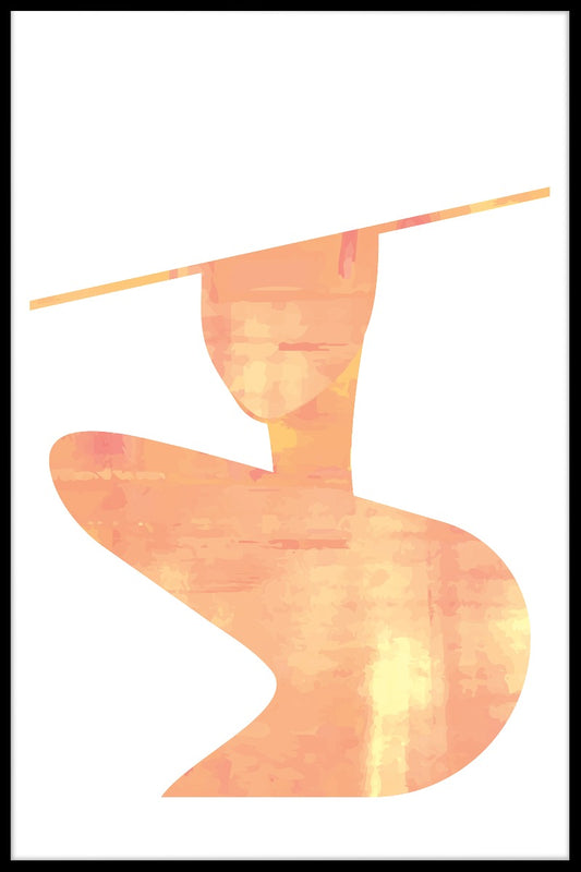 Abstrakt plakat i modeform