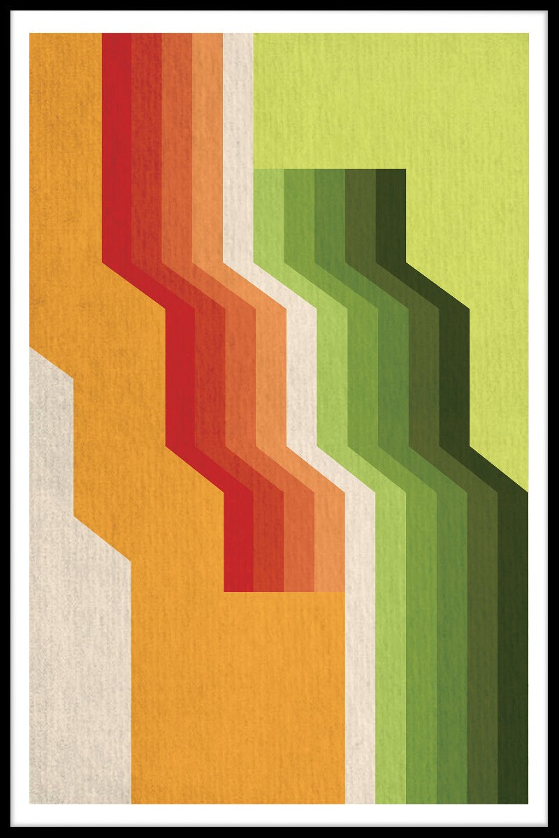 Retro line art plakater