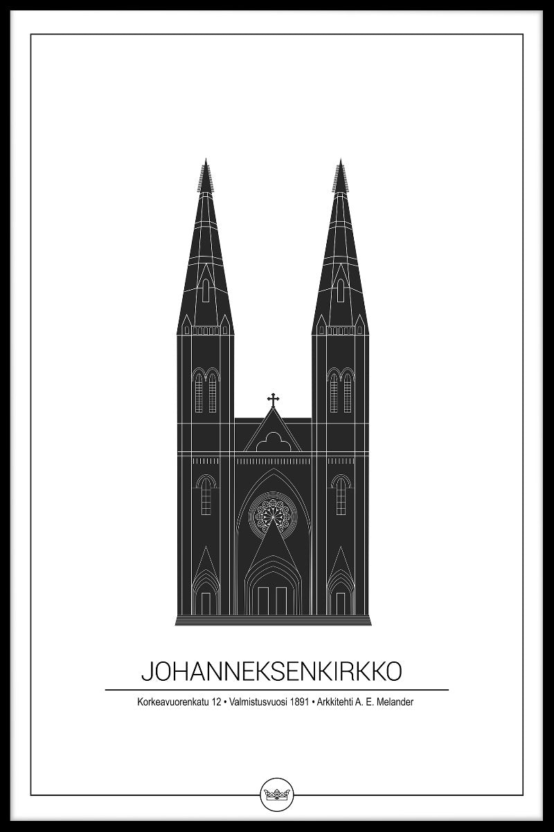 Johanneskenkirkko Helsinki plakat