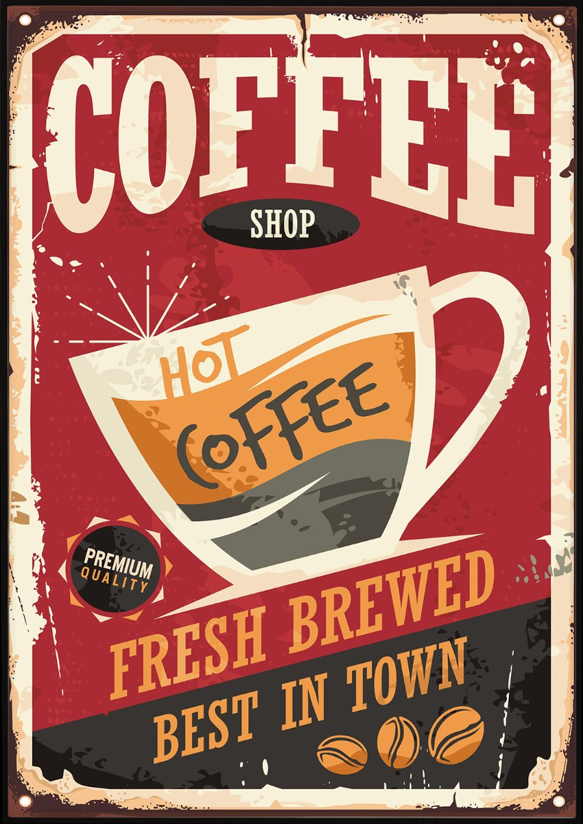 Kaffe vintage plakat