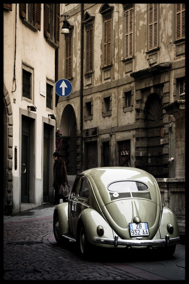  Klassisk VW Beetle i Italien plakat