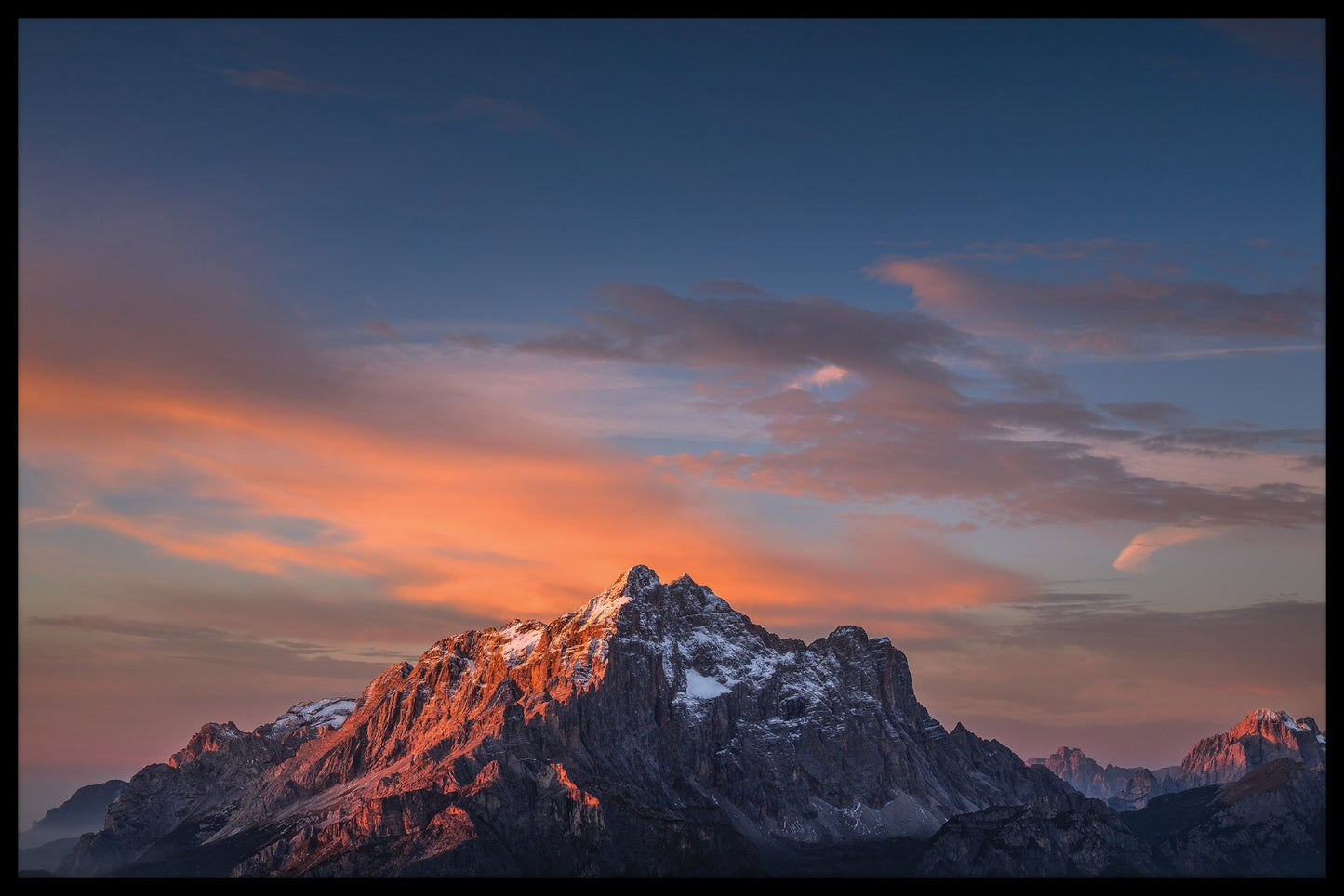  Civetta Dolomites Mountain plakat