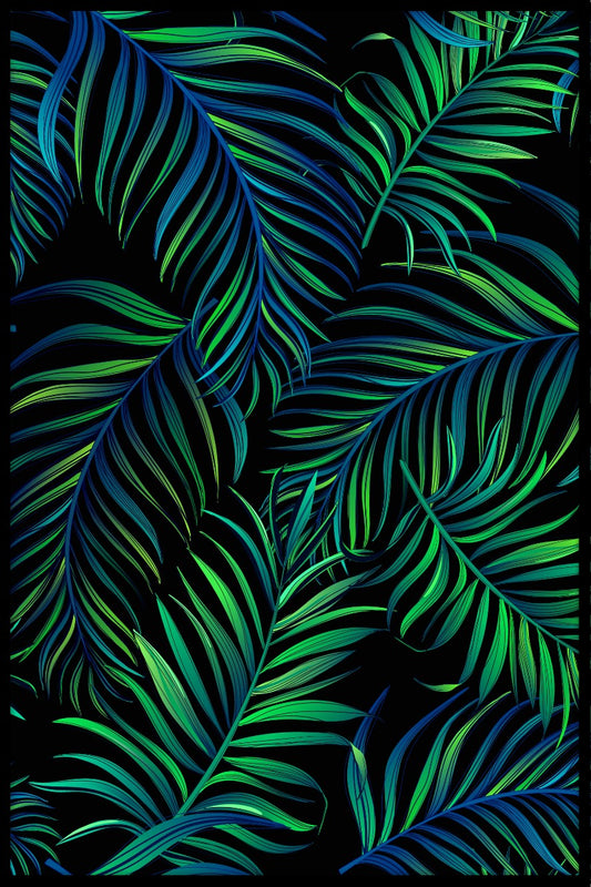 Green Palms Illustration plakat