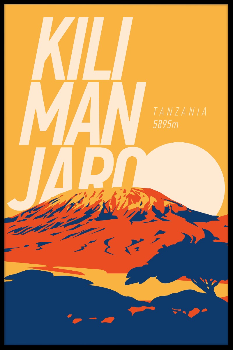  Kilimanjaro Vintage N02 plakat