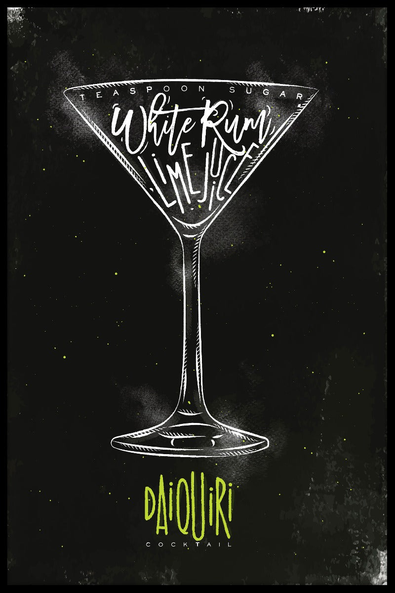  Daiquiri Cocktailplakat
