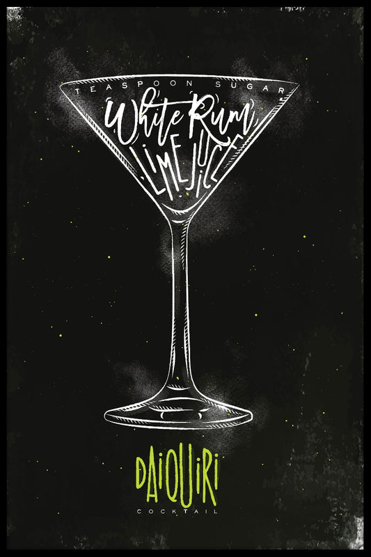  Daiquiri Cocktailplakat