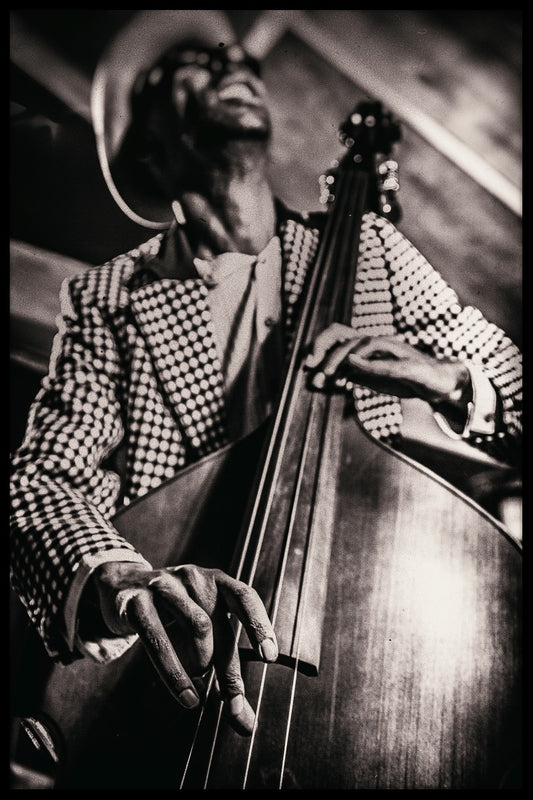  Vintage jazzspiller plakat
