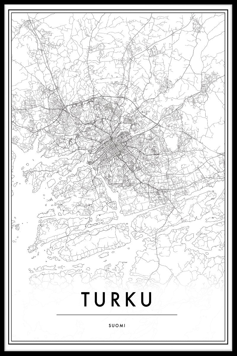  Kortposter for Turku Finland