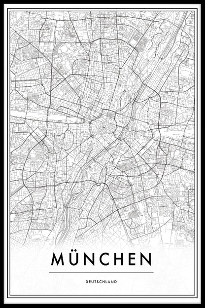  München Tyskland kortplakater