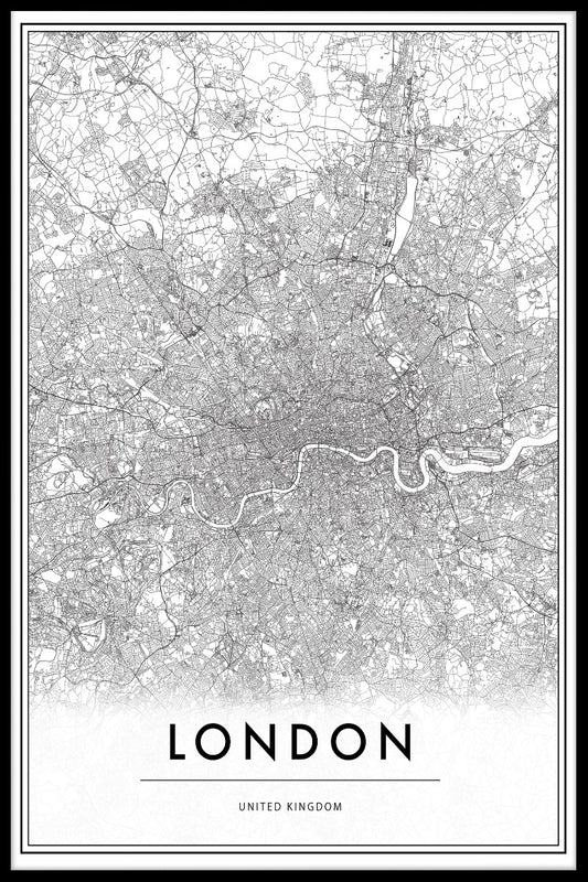  London Storbritannien kortplakat