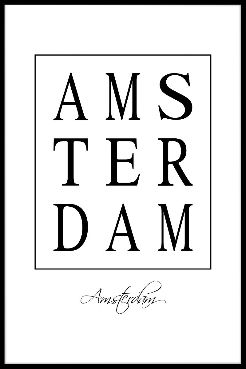  Amsterdam Box Tekstplakat