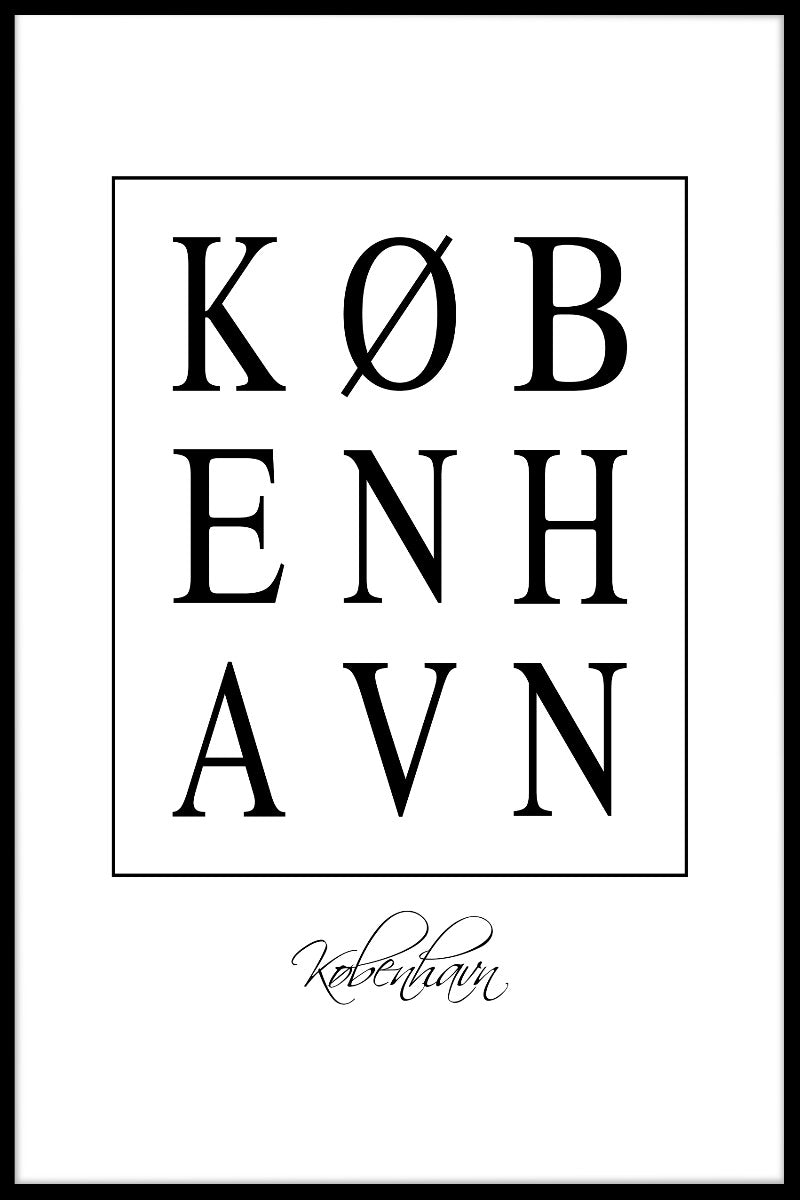  Kobenhavn Box Tekstplakat