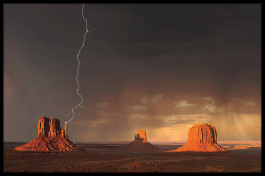  Monument Valley Lightning plakater