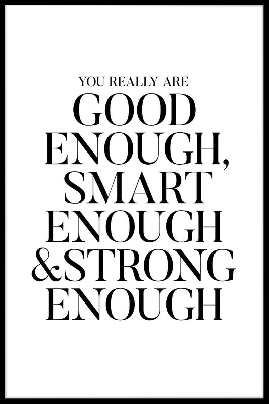  God nok smart nok plakat