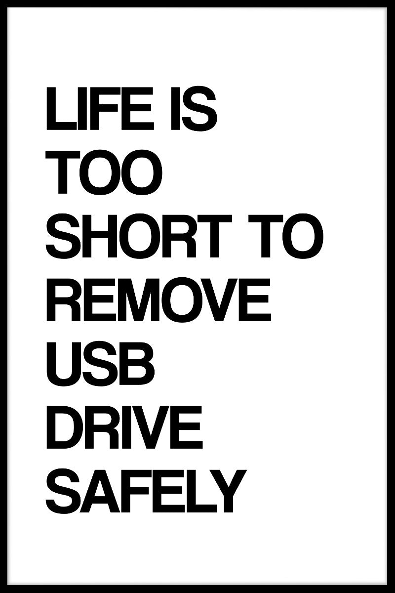  Livet er for kort til at slette USB-sikre N02-poster