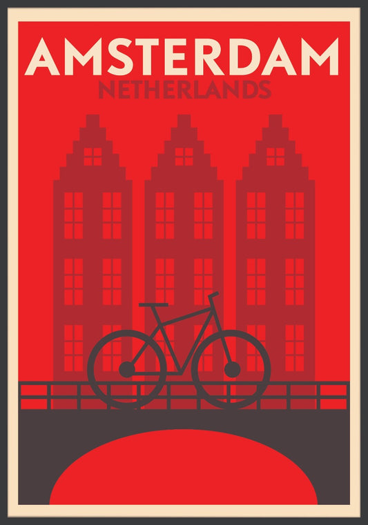  Amsterdam vintage plakat