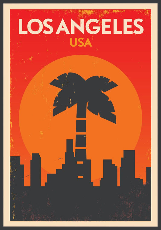  Los Angeles vintage plakat