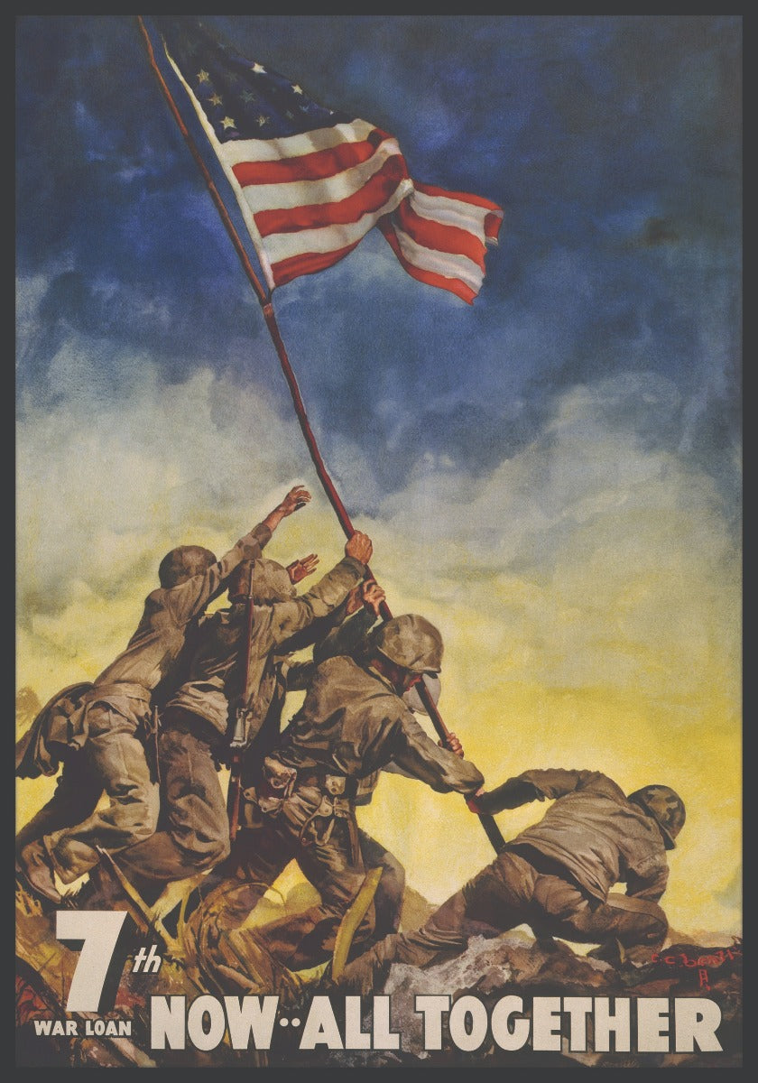  Vintage plakat fra 7. krigslån