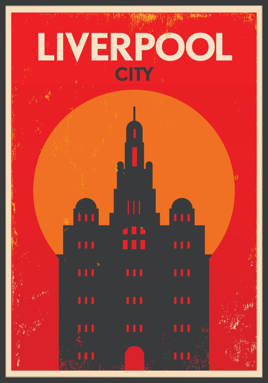  Liverpool retro vintage plakat
