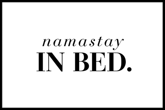  Namastay i sengen plakat