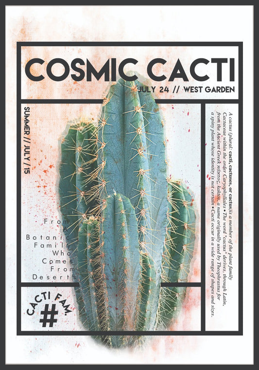  Kosmisk kaktus plakat