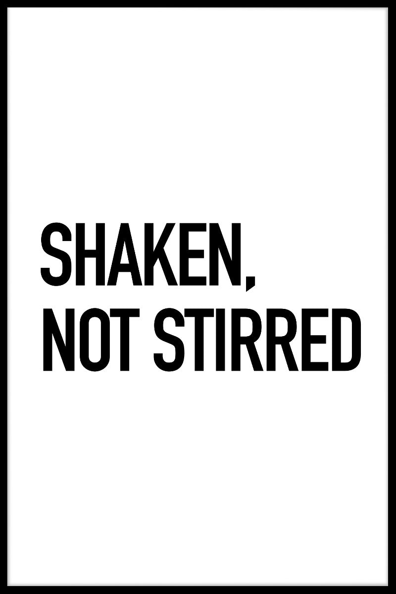  Shaken Not Stirred plakat