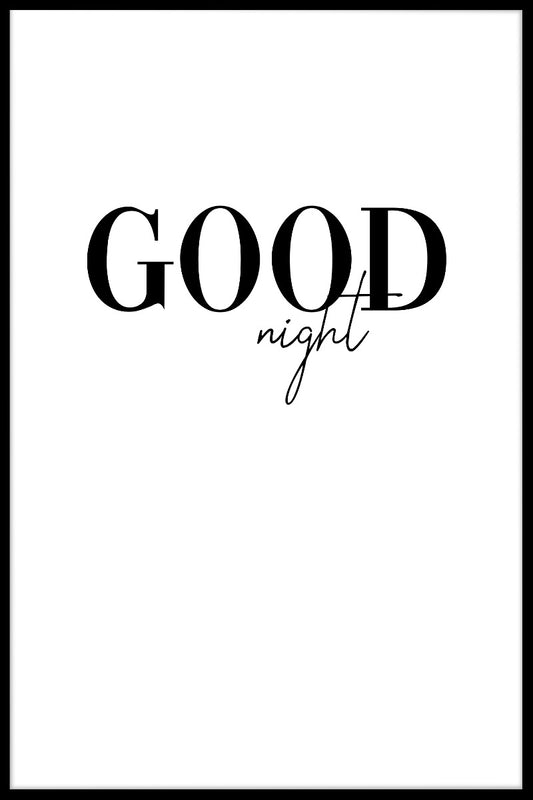  Godnat plakat