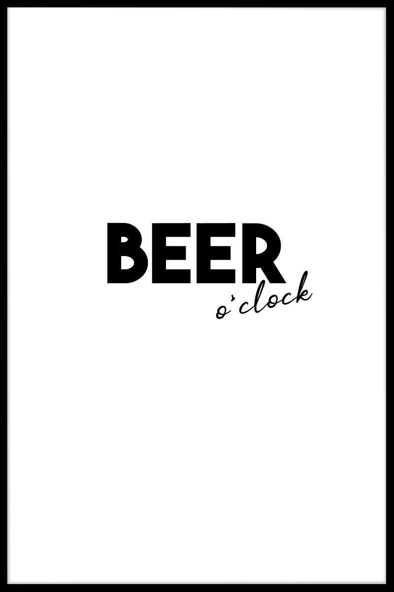  Øl ur plakat