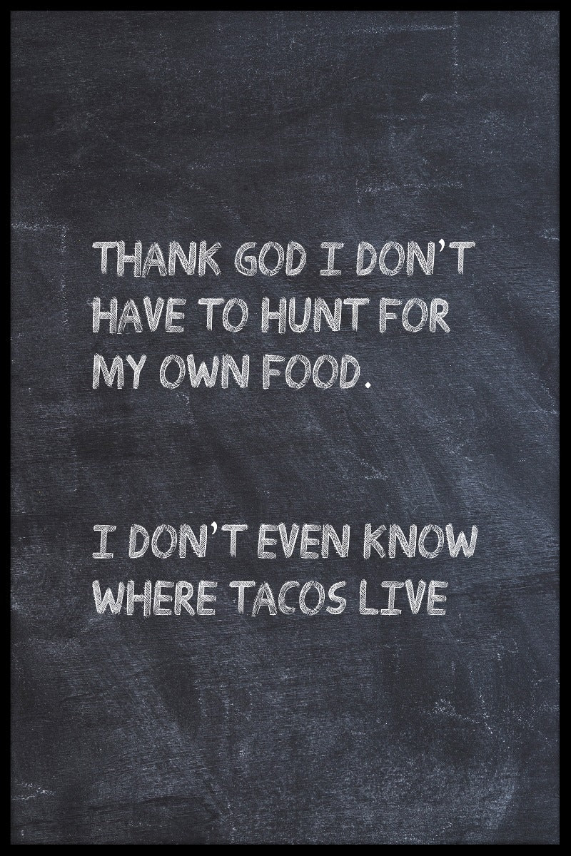  plakat Hvor bor tacos
