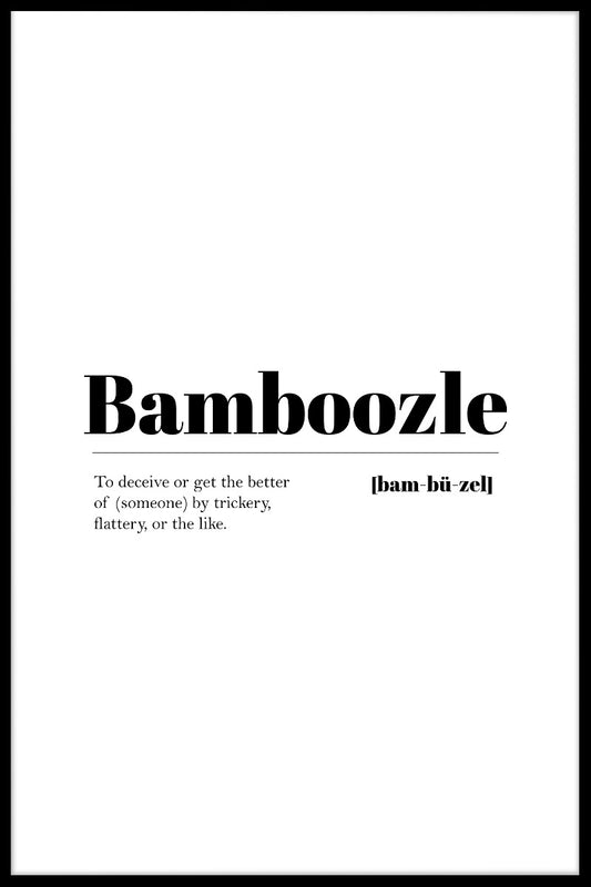  Bamboozle plakat