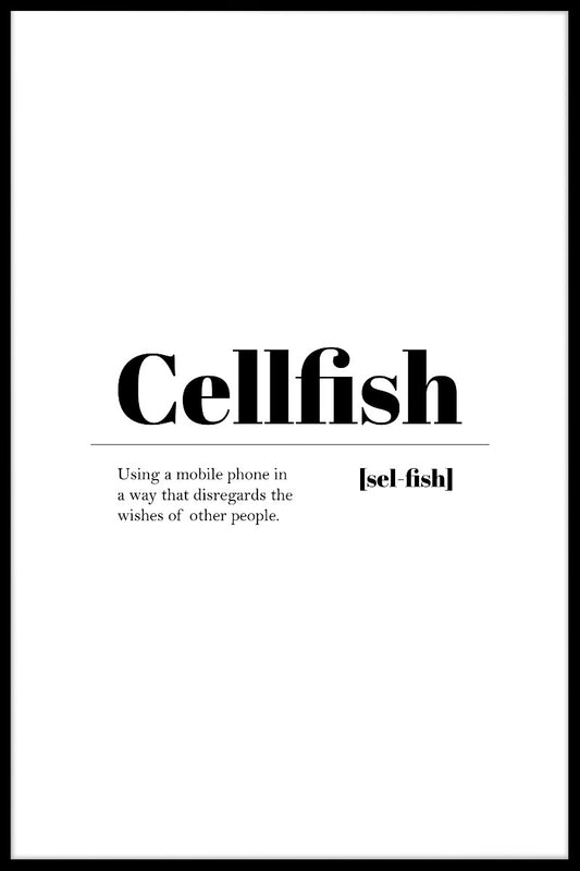  Cellfish plakat