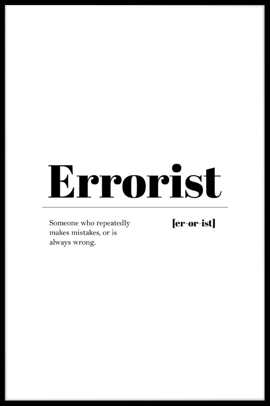  Errorist plakat