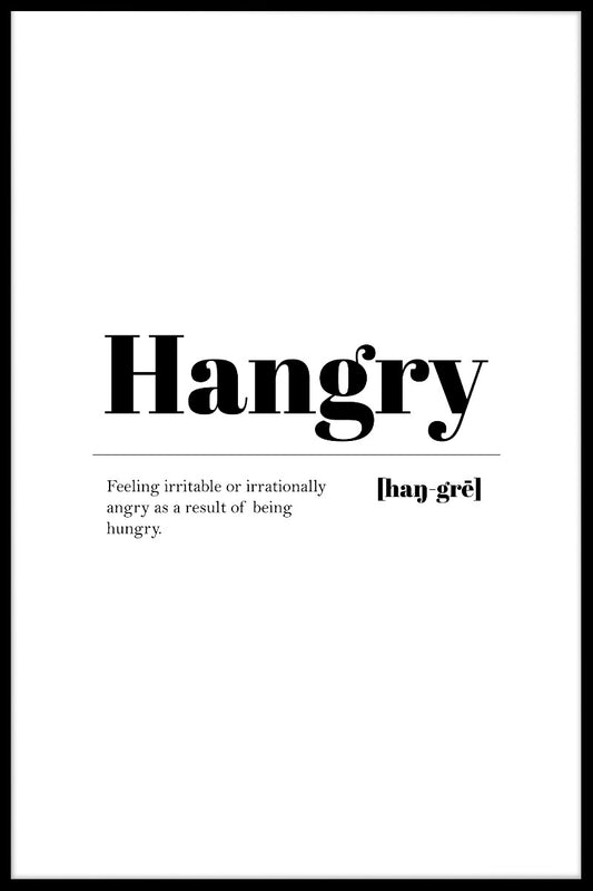  Hangry plakat