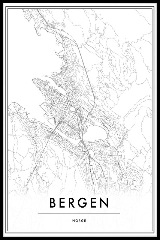  Bergen kortposter