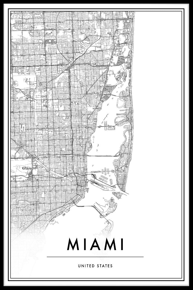  Miami kort plakat