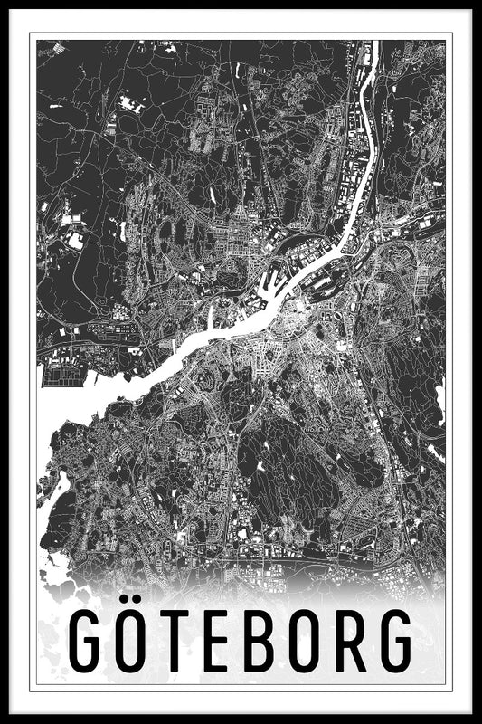  Göteborg Kort N02 Plakat