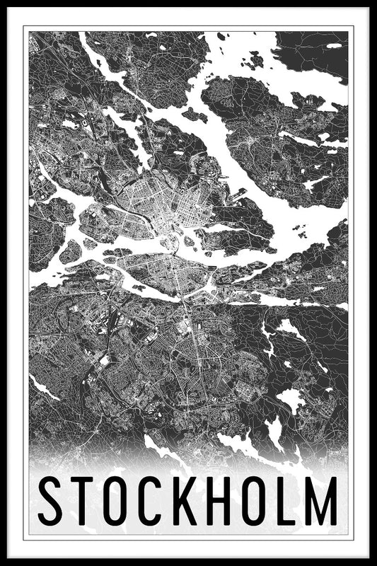  Stockholm kort N02 plakat