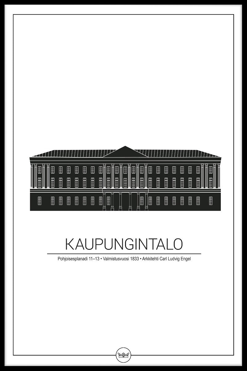  Helsinki Rådhus plakat