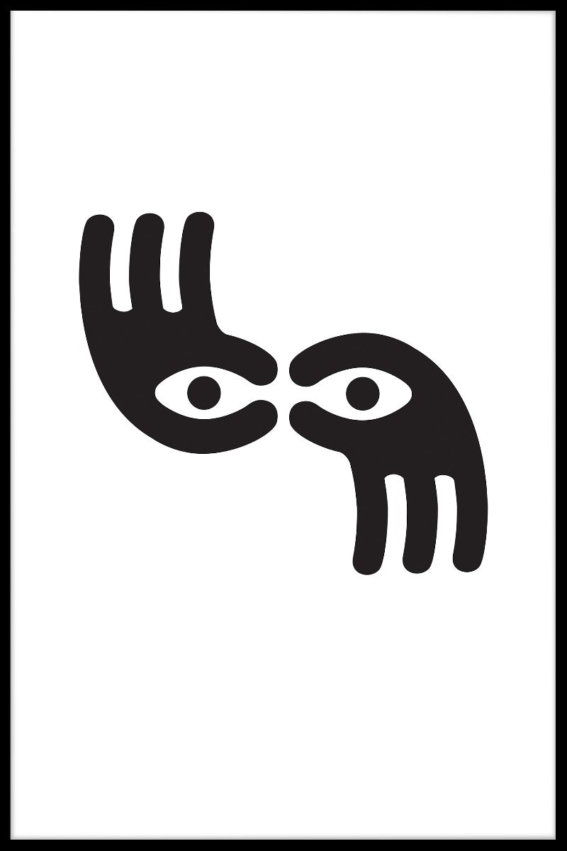  Hånd ansigt plakat