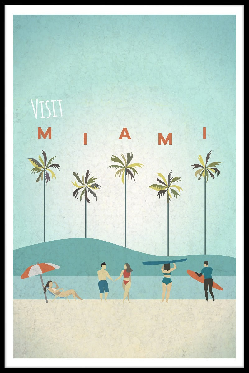  Besøg Miami Poster