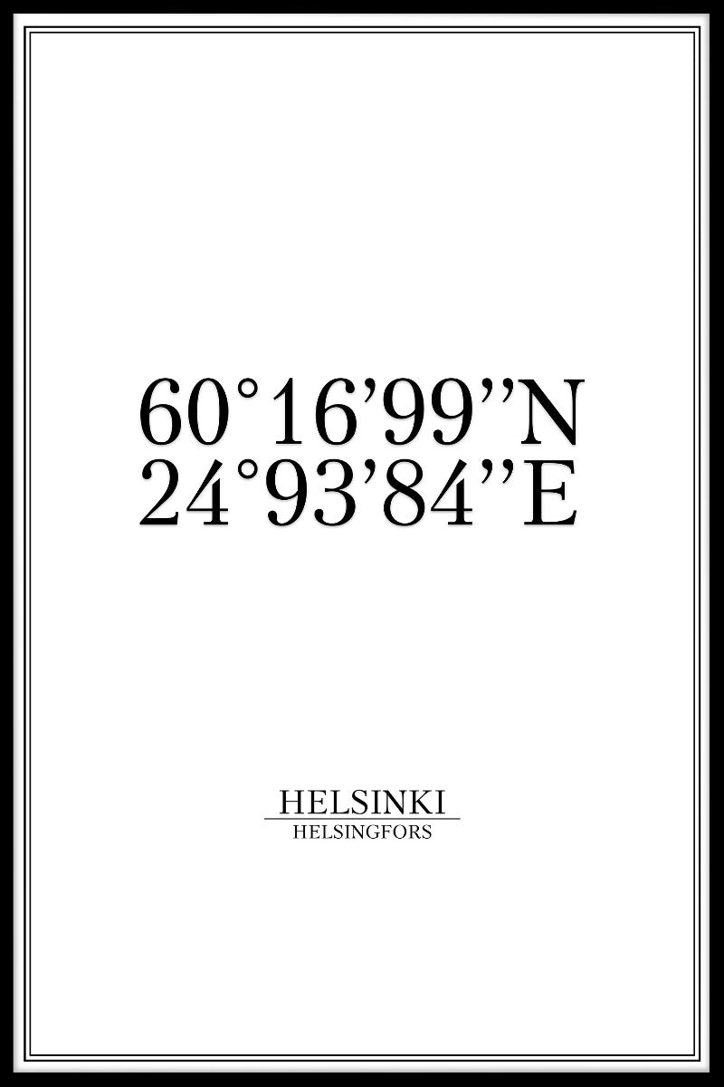  poster for Helsinki-koordinater