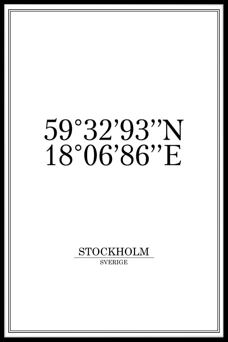  registrere Stockholm-koordinater