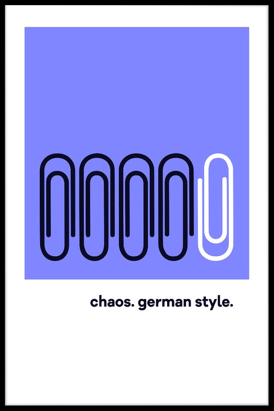  Kaos plakat i tysk stil