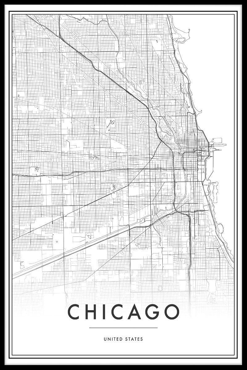 Chicago kartplakat
