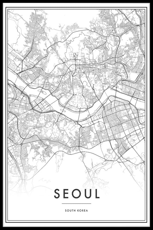  Seoul karta plakat