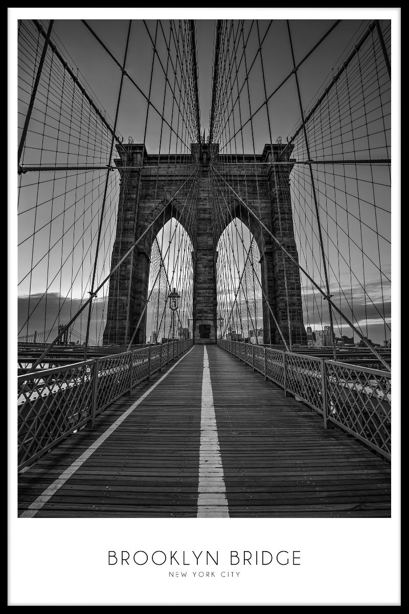  NYC Brooklyn Bridge plakat