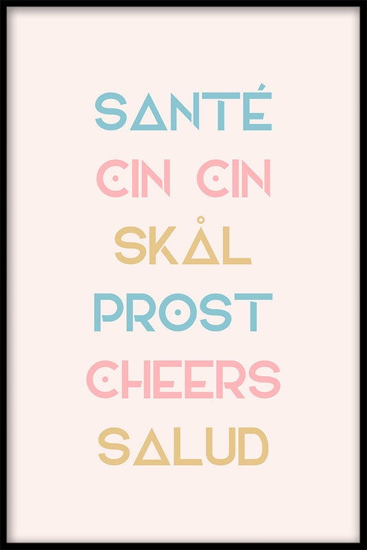  Sante Cin Cin Cheers plakat