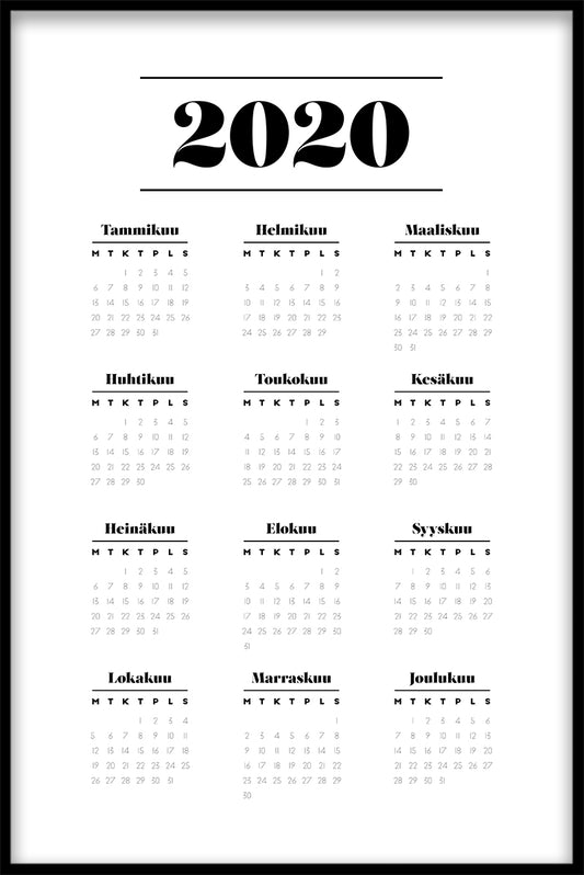  Kalender N03 poster