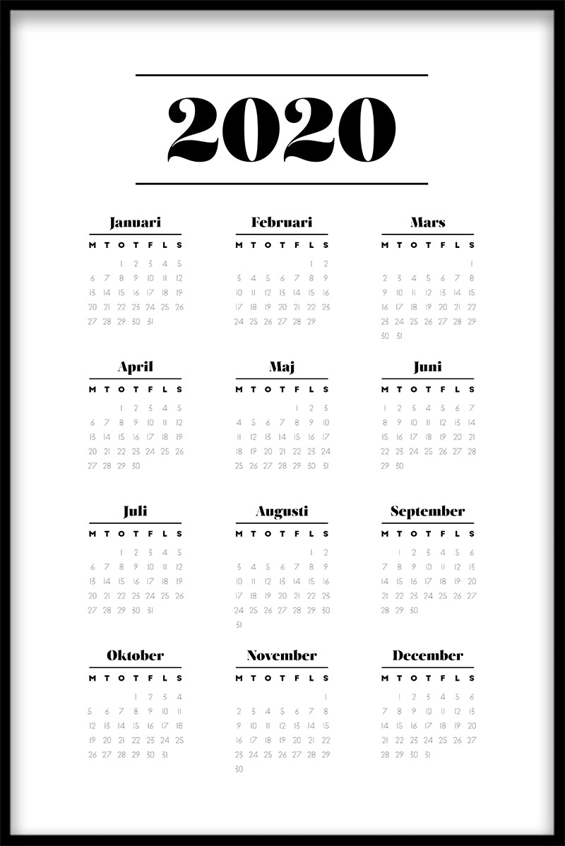  Kalender N03 poster
