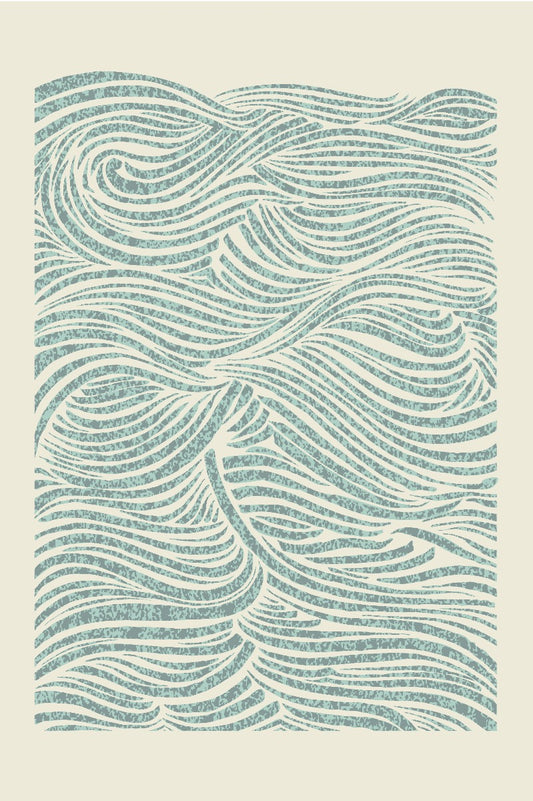 Havbølger Illustration plakat